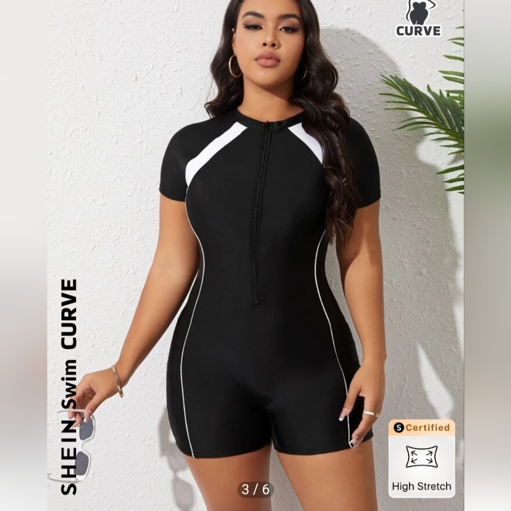 One Piece Rashguard Swimsuit